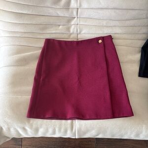 Aritzia wrap mini skirt